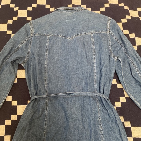 J. Crew denim chambray pearl snap button down dress size 2 ASO Meghan Markle - Picture 10 of 10